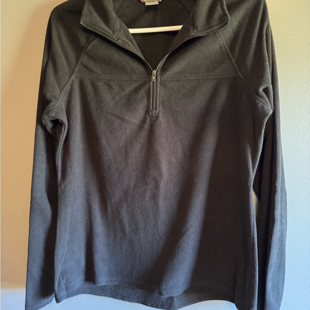 Natural Reflections Black Quarter-Zip Sweatshirt Size M